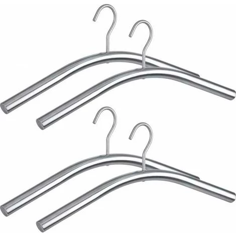 WENKO Lot De 4 Cintres, Pour Vestes Et Manteaux, Métal Dry 3 WENKO Lot De 4 Cintres, Pour Vestes Et Manteaux, Métal Dry