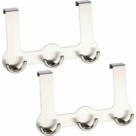 WENKO Patère à Crochets Pour Porte Rondo 3 WENKO Patère à Crochets Pour Porte Rondo