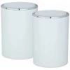 WENKO Petite Poubelle Salle De Bain Inca, Poubelle Salle De Bain Avec Couvercle, Capacité 5L, Lot De 2, Plastique Haut De Gamme, Ø 18,5x25,5 Cm, Blanc -WENKO Soldes 18941178 1