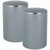 WENKO Petite Poubelle Salle De Bain Inca, Poubelle Salle De Bain Avec Couvercle, Capacité 5L, Lot De 2, Plastique Haut De Gamme, Ø 18,5x25,5 Cm, Gris 2 WENKO Petite Poubelle Salle De Bain Inca, Poubelle Salle De Bain Avec Couvercle, Capacité 5L, Lot De 2, Plastique Haut De Gamme, Ø 18,5x25,5 Cm, Gris -WENKO Soldes 18941181 1