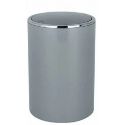 WENKO Petite Poubelle Salle De Bain Inca, Poubelle Salle De Bain Avec Couvercle, Capacité 5L, Lot De 2, Plastique Haut De Gamme, Ø 18,5x25,5 Cm, Gris 8 WENKO Petite Poubelle Salle De Bain Inca, Poubelle Salle De Bain Avec Couvercle, Capacité 5L, Lot De 2, Plastique Haut De Gamme, Ø 18,5x25,5 Cm, Gris -WENKO Soldes 18941181 2