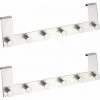 WENKO Patère De Porte à Suspendre Celano, 6 Crochets De Porte Pour Les Serviettes Ou Les Manteaux, Fixation Sans Perçage, Lot De 2, Acier Inoxydable, 39x11x5,5 Cm, Argent Mat 1 WENKO Patère De Porte à Suspendre Celano, 6 Crochets De Porte Pour Les Serviettes Ou Les Manteaux, Fixation Sans Perçage, Lot De 2, Acier Inoxydable, 39x11x5,5 Cm, Argent Mat -WENKO Soldes 18941199 1