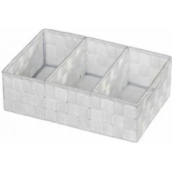 WENKO Organiseur Salle De Bain Adria, Rangement Salle De Bain 3 Compartiments, Lot De 2, Polypropylène, 32x21x10 Cm, Blanc 8 WENKO Organiseur Salle De Bain Adria, Rangement Salle De Bain 3 Compartiments, Lot De 2, Polypropylène, 32x21x10 Cm, Blanc -WENKO Soldes 18941224 2