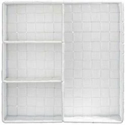 WENKO Organiseur Salle De Bain, Boite De Rangement Adria, Avec 4 Compartiments, Lot De 2, Polypropylène, 32x10x32 Cm, Blanc 9 WENKO Organiseur Salle De Bain, Boite De Rangement Adria, Avec 4 Compartiments, Lot De 2, Polypropylène, 32x10x32 Cm, Blanc -WENKO Soldes 18941229 3