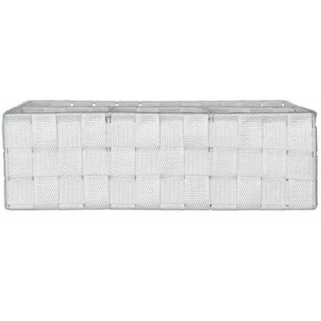 WENKO Organiseur Salle De Bain, Boite De Rangement Adria, Avec 4 Compartiments, Lot De 2, Polypropylène, 32x10x32 Cm, Blanc 6 WENKO Organiseur Salle De Bain, Boite De Rangement Adria, Avec 4 Compartiments, Lot De 2, Polypropylène, 32x10x32 Cm, Blanc – Image 4