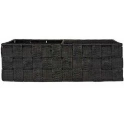 WENKO Organiseur Salle De Bain, Boite De Rangement Adria, Avec 4 Compartiments, Lot De 2, Polypropylène, 32x10x32 Cm, Noir 11 WENKO Organiseur Salle De Bain, Boite De Rangement Adria, Avec 4 Compartiments, Lot De 2, Polypropylène, 32x10x32 Cm, Noir -WENKO Soldes 18941232 5