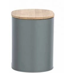 WENKO Boite De Rangement Salle De Bain Décorative En Acier Avec Couvercle En Bambou, Gara Gris, Lot De 2 10 WENKO Boite De Rangement Salle De Bain Décorative En Acier Avec Couvercle En Bambou, Gara Gris, Lot De 2 -WENKO Soldes 18941297 4