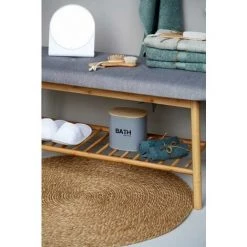 WENKO Boite De Rangement Salle De Bain Décorative En Acier Avec Couvercle En Bambou, Gara Gris, Lot De 2 11 WENKO Boite De Rangement Salle De Bain Décorative En Acier Avec Couvercle En Bambou, Gara Gris, Lot De 2 -WENKO Soldes 18941297 5