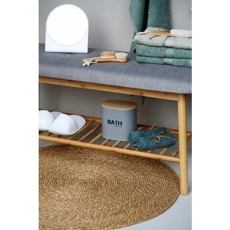 WENKO Boite De Rangement Salle De Bain Décorative En Acier Avec Couvercle En Bambou, Gara Gris, Lot De 2 7 WENKO Boite De Rangement Salle De Bain Décorative En Acier Avec Couvercle En Bambou, Gara Gris, Lot De 2 – Image 5
