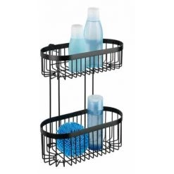 WENKO Étagère à 2 Niveaux Classic Plus Black Avec Adapteur Vacuum-Loc® -WENKO Soldes 18941341 4