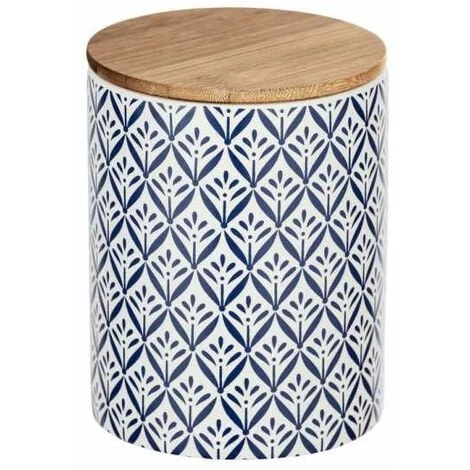 WENKO Boîte De Rangement Lorca, Lot De 3 Boites De Conservation En Céramique Et Couvercle Hermétique En Bambou 4 WENKO Boîte De Rangement Lorca, Lot De 3 Boites De Conservation En Céramique Et Couvercle Hermétique En Bambou – Image 2