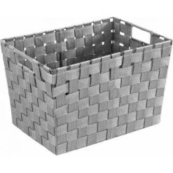 WENKO Panier salle de bain avec Poignée Adria S Et M, Petite Boite De Rangement Salle De Bain, Lot De 2 Tailles Différentes, Polypropylène, 30x20x15 Cm Et 35x22x25,5 Cm, gris -WENKO Soldes 18941367 3