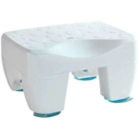 WENKO Tabouret De Baignoire Secura, Petit Siège De Baignoire Antidérapant Avec Surface Structurée Et écoulement D'eau, Charge Jusqu'à 150 Kg, Plastique Robuste, 40x21x31 Cm, Blanc 3 WENKO Tabouret De Baignoire Secura, Petit Siège De Baignoire Antidérapant Avec Surface Structurée Et écoulement D'eau, Charge Jusqu'à 150 Kg, Plastique Robuste, 40x21x31 Cm, Blanc
