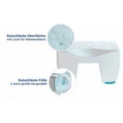 WENKO Tabouret De Baignoire Secura, Petit Siège De Baignoire Antidérapant Avec Surface Structurée Et écoulement D'eau, Charge Jusqu'à 150 Kg, Plastique Robuste, 40x21x31 Cm, Blanc 11 WENKO Tabouret De Baignoire Secura, Petit Siège De Baignoire Antidérapant Avec Surface Structurée Et écoulement D'eau, Charge Jusqu'à 150 Kg, Plastique Robuste, 40x21x31 Cm, Blanc -WENKO Soldes 18941385 5