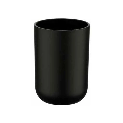 WENKO Set D'accessoires De Salle De Bain, Gobelet Salle De Bain, Distributeur Savon Liquide, Mini Poubelle Salle De Bain Brasil Noir 4 WENKO Set D'accessoires De Salle De Bain, Gobelet Salle De Bain, Distributeur Savon Liquide, Mini Poubelle Salle De Bain Brasil Noir – Image 2