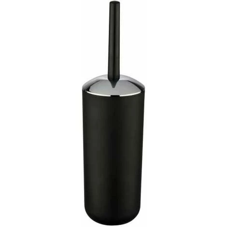 WENKO Poubelle Salle De Bain 6L Et Brosse WC, Accessoire Salle De Bain Brasil Noir 4 WENKO Poubelle Salle De Bain 6L Et Brosse WC, Accessoire Salle De Bain Brasil Noir – Image 2