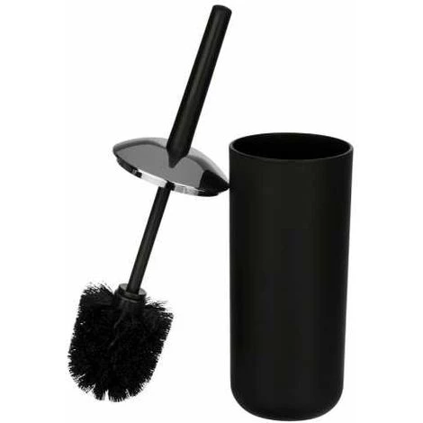 WENKO Poubelle Salle De Bain 6L Et Brosse WC, Accessoire Salle De Bain Brasil Noir 5 WENKO Poubelle Salle De Bain 6L Et Brosse WC, Accessoire Salle De Bain Brasil Noir – Image 3