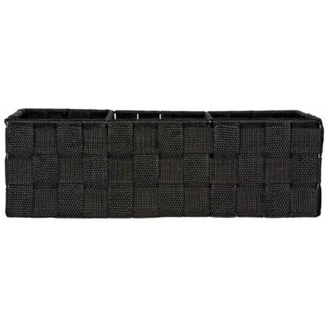 WENKO Organiseur Salle De Bain Adria, Rangement Salle De Bain 3 Compartiments, Lot De 2, Polypropylène, 32x21x10 Cm, Noir 7 WENKO Organiseur Salle De Bain Adria, Rangement Salle De Bain 3 Compartiments, Lot De 2, Polypropylène, 32x21x10 Cm, Noir – Image 5