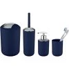 WENKO Set D'accessoires De Salle De Bain, Gobelet Salle De Bain, Distributeur Savon Liquide, Mini Poubelle Salle De Bain Brasil Bleu Foncé 1 WENKO Set D'accessoires De Salle De Bain, Gobelet Salle De Bain, Distributeur Savon Liquide, Mini Poubelle Salle De Bain Brasil Bleu Foncé -WENKO Soldes 18962594 1