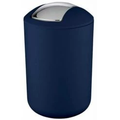 WENKO Set D'accessoires De Salle De Bain, Gobelet Salle De Bain, Distributeur Savon Liquide, Mini Poubelle Salle De Bain Brasil Bleu Foncé -WENKO Soldes 18962594 2