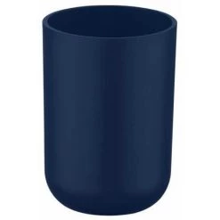 WENKO Set D'accessoires De Salle De Bain, Gobelet Salle De Bain, Distributeur Savon Liquide, Mini Poubelle Salle De Bain Brasil Bleu Foncé -WENKO Soldes 18962594 5