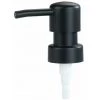 WENKO Pompe Savon Liquide, Pompe Distributeur Savon Liquide De Rechange, Design Rond, Ouverture Ø 28 Mm, Plastique, 6,5x3,5x18 Cm, Noir Mat -WENKO Soldes 19048666 1