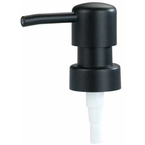 WENKO Pompe Savon Liquide, Pompe Distributeur Savon Liquide De Rechange, Design Rond, Ouverture Ø 28 Mm, Plastique, 6,5x3,5x18 Cm, Noir Mat 3 WENKO Pompe Savon Liquide, Pompe Distributeur Savon Liquide De Rechange, Design Rond, Ouverture Ø 28 Mm, Plastique, 6,5x3,5x18 Cm, Noir Mat