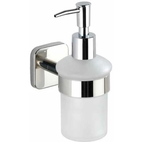WENKO Distributeur Savon Liquide Mural Mezzano, Capacité 200 Ml, Acier Inox, 7x16,5x12 Cm, Brillant 3 WENKO Distributeur Savon Liquide Mural Mezzano, Capacité 200 Ml, Acier Inox, 7x16,5x12 Cm, Brillant
