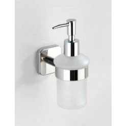WENKO Distributeur Savon Liquide Mural Mezzano, Capacité 200 Ml, Acier Inox, 7x16,5x12 Cm, Brillant 9 WENKO Distributeur Savon Liquide Mural Mezzano, Capacité 200 Ml, Acier Inox, 7x16,5x12 Cm, Brillant -WENKO Soldes 19225025 3