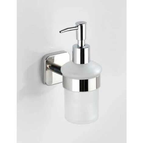 WENKO Distributeur Savon Liquide Mural Mezzano, Capacité 200 Ml, Acier Inox, 7x16,5x12 Cm, Brillant 5 WENKO Distributeur Savon Liquide Mural Mezzano, Capacité 200 Ml, Acier Inox, 7x16,5x12 Cm, Brillant – Image 3