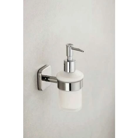 WENKO Distributeur Savon Liquide Mural Mezzano, Capacité 200 Ml, Acier Inox, 7x16,5x12 Cm, Brillant 6 WENKO Distributeur Savon Liquide Mural Mezzano, Capacité 200 Ml, Acier Inox, 7x16,5x12 Cm, Brillant – Image 4