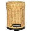 WENKO Petite Poubelle Salle De Bain Manila, Poubelle à Pédale Avec Frein De Chute, Capacité 3 Litres, En Rotin Véritable, 19,5x26,5x24 Cm, Beige 2 WENKO Petite Poubelle Salle De Bain Manila, Poubelle à Pédale Avec Frein De Chute, Capacité 3 Litres, En Rotin Véritable, 19,5x26,5x24 Cm, Beige -WENKO Soldes 19225027 1