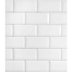 WENKO Fond De Hotte, Crédence Cuisine Verre, "Metro", Verre Trempé, 60x70 Cm, Noir - Blanc