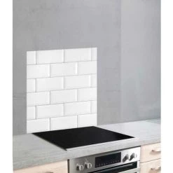 WENKO Fond De Hotte, Crédence Cuisine Verre, "Metro", Verre Trempé, 60x70 Cm, Noir - Blanc 8 WENKO Fond De Hotte, Crédence Cuisine Verre, "Metro", Verre Trempé, 60x70 Cm, Noir - Blanc -WENKO Soldes 19225034 3