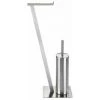 WENKO Serviteur WC 2en1 Lirio, Brosse WC Et Dérouleur Papier Toilette Sur Pied, Acier Inox, 15x68,5x30 Cm, Mat 1 WENKO Serviteur WC 2en1 Lirio, Brosse WC Et Dérouleur Papier Toilette Sur Pied, Acier Inox, 15x68,5x30 Cm, Mat -WENKO Soldes 19405368 1