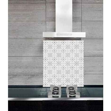 WENKO Fond De Hotte, Crédence Cuisine Verre "Carreau De Ciment", Verre Trempé, 60x70 Cm, Multicolore 7 WENKO Fond De Hotte, Crédence Cuisine Verre "Carreau De Ciment", Verre Trempé, 60x70 Cm, Multicolore – Image 5