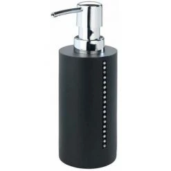 WENKO Set D'accessoires Salle De Bain Diamond, Porte Brosse à Dent, Distributeur Savon Liquide, Brosse WC, Polyrésine Avec Strass, Noir 8 WENKO Set D'accessoires Salle De Bain Diamond, Porte Brosse à Dent, Distributeur Savon Liquide, Brosse WC, Polyrésine Avec Strass, Noir -WENKO Soldes 19667995 3