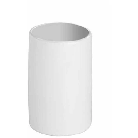 WENKO Set Accessoires Salle De Bain Polaris, Distributeur Savon Liquide, Porte Brosse à Dent, Brosse WC, Céramique, Blanc 4 WENKO Set Accessoires Salle De Bain Polaris, Distributeur Savon Liquide, Porte Brosse à Dent, Brosse WC, Céramique, Blanc – Image 2