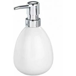 WENKO Set Accessoires Salle De Bain Polaris, Distributeur Savon Liquide, Porte Brosse à Dent, Brosse WC, Céramique, Blanc 10 WENKO Set Accessoires Salle De Bain Polaris, Distributeur Savon Liquide, Porte Brosse à Dent, Brosse WC, Céramique, Blanc -WENKO Soldes 19667996 4