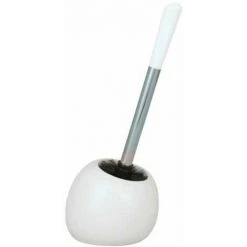 WENKO Set Accessoires Salle De Bain Polaris, Distributeur Savon Liquide, Porte Brosse à Dent, Brosse WC, Céramique, Blanc 11 WENKO Set Accessoires Salle De Bain Polaris, Distributeur Savon Liquide, Porte Brosse à Dent, Brosse WC, Céramique, Blanc -WENKO Soldes 19667996 5