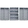 WENKO Organiseur Tiroir Cuisine Avec Rangement Amovible Adria S Et M, Boite Rangement Salle De Bain, Lot De 4, Plastique, 13x6x18 Cm Et 18x26x6 Cm, Gris 2 WENKO Organiseur Tiroir Cuisine Avec Rangement Amovible Adria S Et M, Boite Rangement Salle De Bain, Lot De 4, Plastique, 13x6x18 Cm Et 18x26x6 Cm, Gris -WENKO Soldes 19668088 1