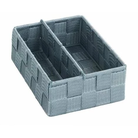WENKO Organiseur Tiroir Cuisine Avec Rangement Amovible Adria S Et M, Boite Rangement Salle De Bain, Lot De 4, Plastique, 13x6x18 Cm Et 18x26x6 Cm, Gris 5 WENKO Organiseur Tiroir Cuisine Avec Rangement Amovible Adria S Et M, Boite Rangement Salle De Bain, Lot De 4, Plastique, 13x6x18 Cm Et 18x26x6 Cm, Gris – Image 3