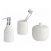 WENKO Set Accessoires Salle De Bain "The Collection", 3 Pièces, Distributeur Savon Liquide, Porte Brosse à Dent Et Boite De Rangement, Polyrésine, Blanc 1 WENKO Set Accessoires Salle De Bain "The Collection", 3 Pièces, Distributeur Savon Liquide, Porte Brosse à Dent Et Boite De Rangement, Polyrésine, Blanc -WENKO Soldes 19668119 1