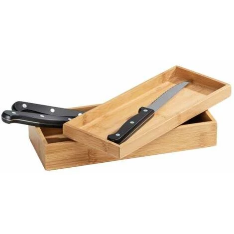 WENKO Plateau Salle De Bain Et Boite De Rangement Avec Couvercle 2en1 Terra, Panier Rangement Salle De Bain Bambou, Lot De 2, 24x5,5x10 Cm, Marron 7 WENKO Plateau Salle De Bain Et Boite De Rangement Avec Couvercle 2en1 Terra, Panier Rangement Salle De Bain Bambou, Lot De 2, 24x5,5x10 Cm, Marron – Image 5