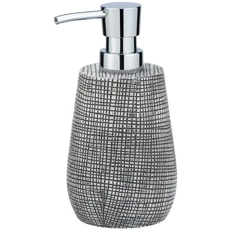 WENKO Distributeur De Savon Design Nature Gilba - Diam 8 X 16 - Gris Foncé 3 WENKO Distributeur De Savon Design Nature Gilba - Diam 8 X 16 - Gris Foncé