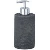 WENKO Distributeur De Savon Design Craquelé Peanut - Diam 7 X 16 - Gris Foncé -WENKO Soldes 22776929 1