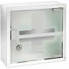 WENKO Armoire à Pharmacie Acier Inox, Avec Serrure, 25 X 12 X 25 Cm, Brillant 1 WENKO Armoire à Pharmacie Acier Inox, Avec Serrure, 25 X 12 X 25 Cm, Brillant -WENKO Soldes 22918648 1