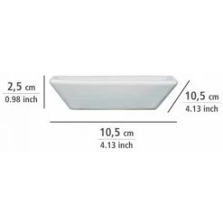 WENKO Porte Savon Céramique à Relief, Porte Savon Blanc Cordoba, Céramique, 2,5x10,5x10,5 Cm, Blanc 9 WENKO Porte Savon Céramique à Relief, Porte Savon Blanc Cordoba, Céramique, 2,5x10,5x10,5 Cm, Blanc -WENKO Soldes 22918653 4