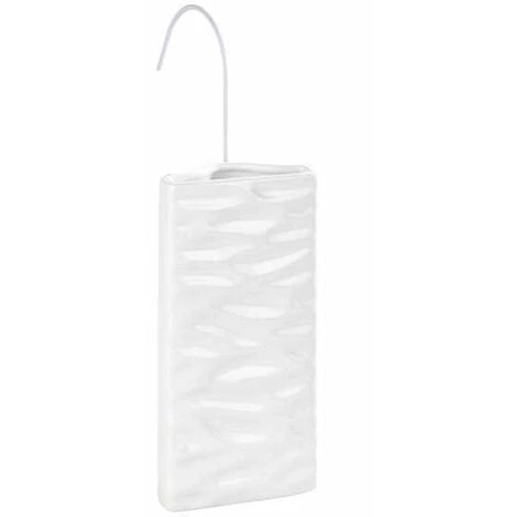 WENKO Saturateur Radiateur Vagues, Humidificateur D'air à Suspendre Avec Crochet Inclus, Céramique, 9x19,5x4 Cm, Blanc 3 WENKO Saturateur Radiateur Vagues, Humidificateur D'air à Suspendre Avec Crochet Inclus, Céramique, 9x19,5x4 Cm, Blanc