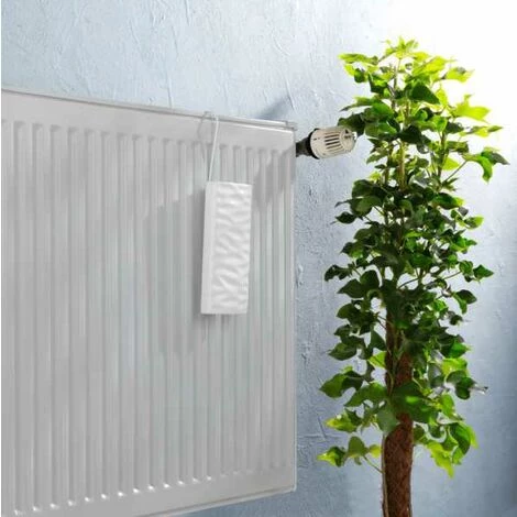 WENKO Saturateur Radiateur Vagues, Humidificateur D'air à Suspendre Avec Crochet Inclus, Céramique, 9x19,5x4 Cm, Blanc 5 WENKO Saturateur Radiateur Vagues, Humidificateur D'air à Suspendre Avec Crochet Inclus, Céramique, 9x19,5x4 Cm, Blanc – Image 3